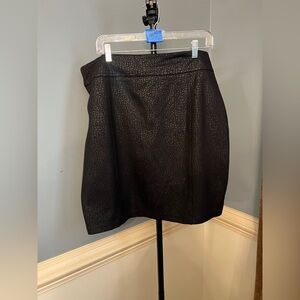 Chico's Black Textured Mini Skirt